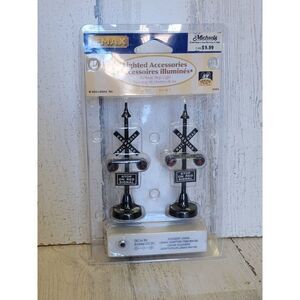 Lemax 2003 Railway stop light Village accessory Xmas